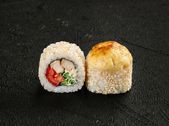 Гриль курица в кунжуте